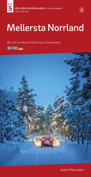 Mellersta Norrland Bil & Turistkarta Nr 5 : Skala 1:400.000