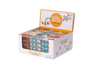 Brain Matches - IQ-kluringar i display - 48 st