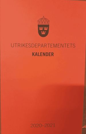Utrikesdepartementets kalender 2020-2021