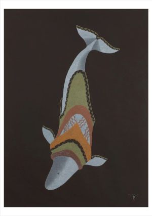 Whale Sounding Notecard