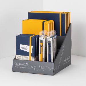 20cm Bookaroo display - BD2004 Navy & Yellow