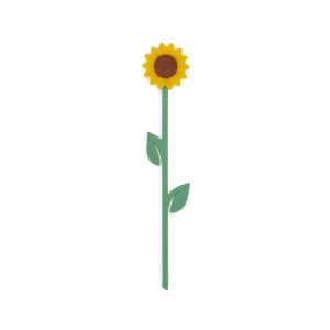 Bokmärke Blomma, Solros Gul