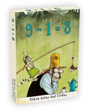 Findus 9 minus 1 är lika med 8 (Subtraktion)