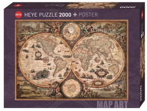 Pussel 2000bit Vintage World