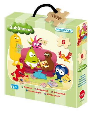 Träpussel 6 bitar Babblarna