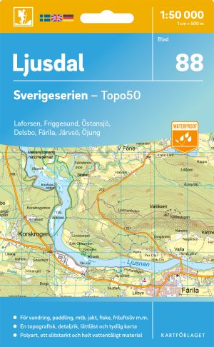 88 Ljusdal Sverigeserien Topo50