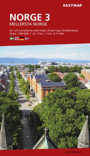 Mellersta Norge 3 EasyMap, 1:300 000