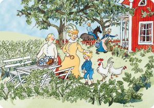 Emil i trädgården underlägg