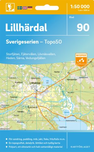 90 Lillhärdal Sverigeserien Topo50
