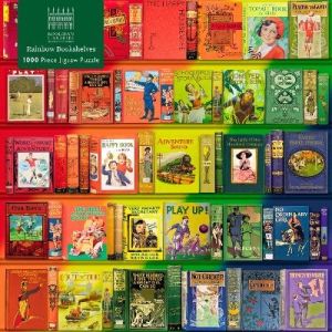 Bodleian Libraries: Rainbow Bookshelves, Pussel, 1000 bitar, Flame Tree