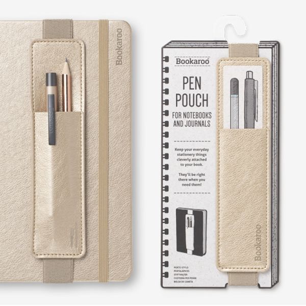 Bookaroo Pen Pouch - Gold