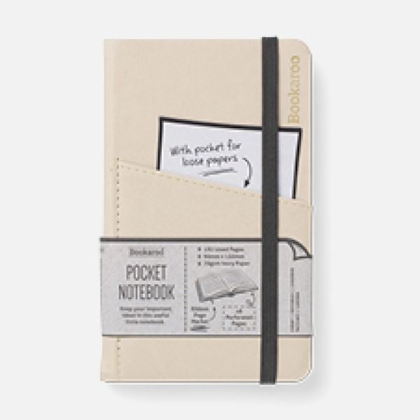Bookaroo POCKET Notebook (A6) JOURNAL - CREAM