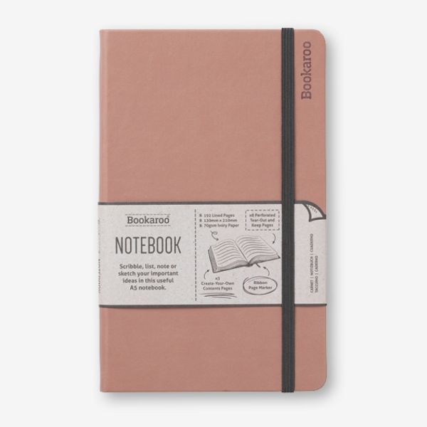 Bookaroo Notebook (A5) Journal - Blush