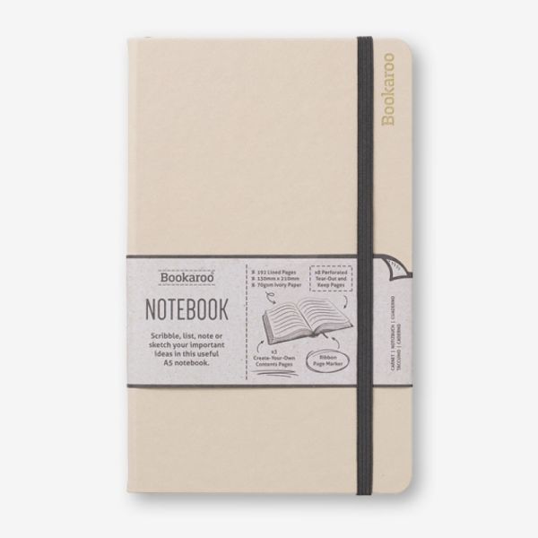 Bookaroo Notebook (A5) Journal - Cream