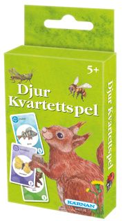 Kortspel Kvartettspel Djur