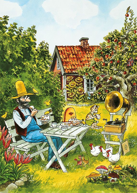 Pettson och Findus kalas affisch
