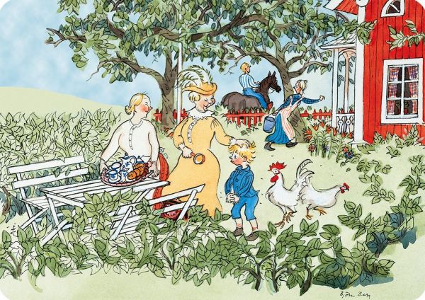 Emil i trädgården underlägg