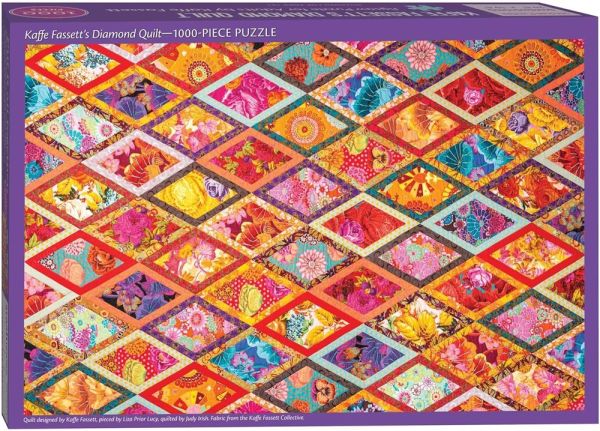 Kaffe Fassett's Diamond Quilt Jigsaw Puzzle : 1000 Pieces