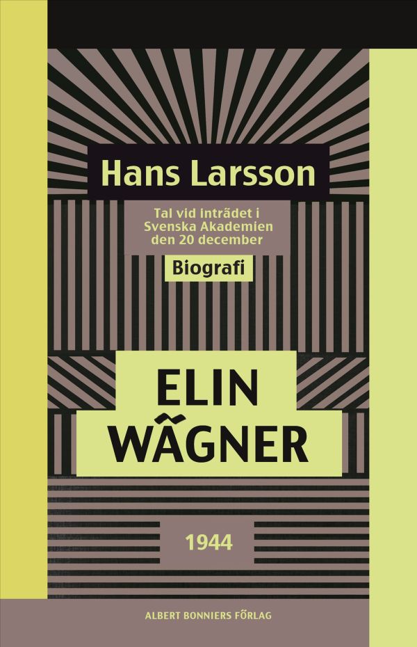 Hans Larsson : tal vid inträdet i Svenska Akademien den 20 december 1944