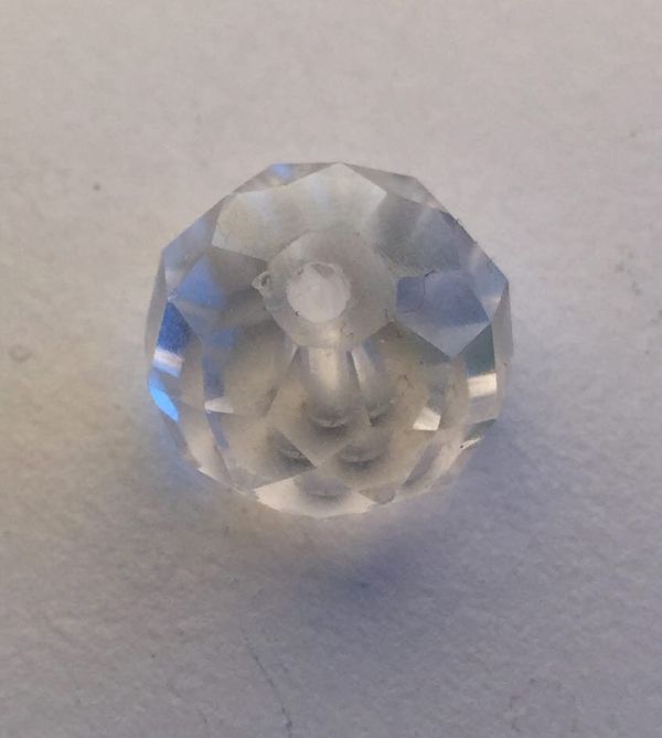 ABC-klubben Hängen Åk 2,  Diamanter, 30 st : Glaspärla facetterad 12 x8 mm