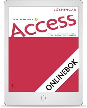 Access Företagsekonomi 2, Lösningar Onlinebok (12 mån)