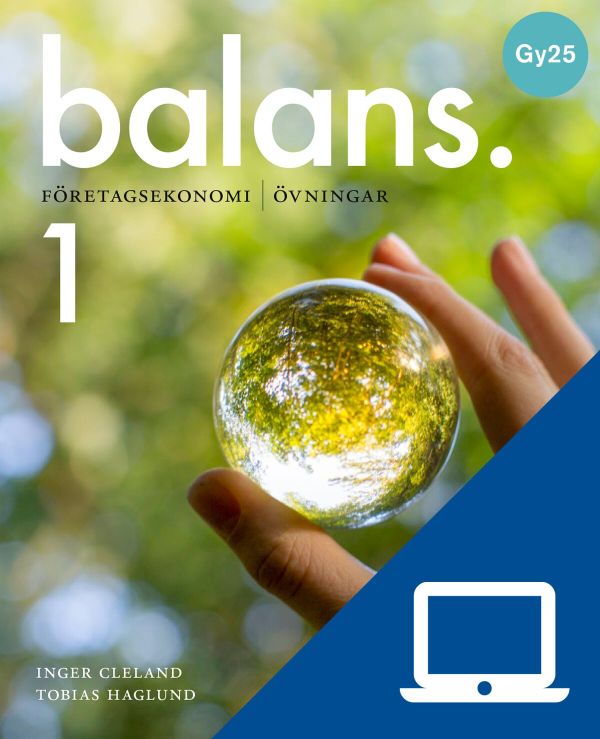 Balans 1, digitala övningar, lärare, 12 mån, Gy25