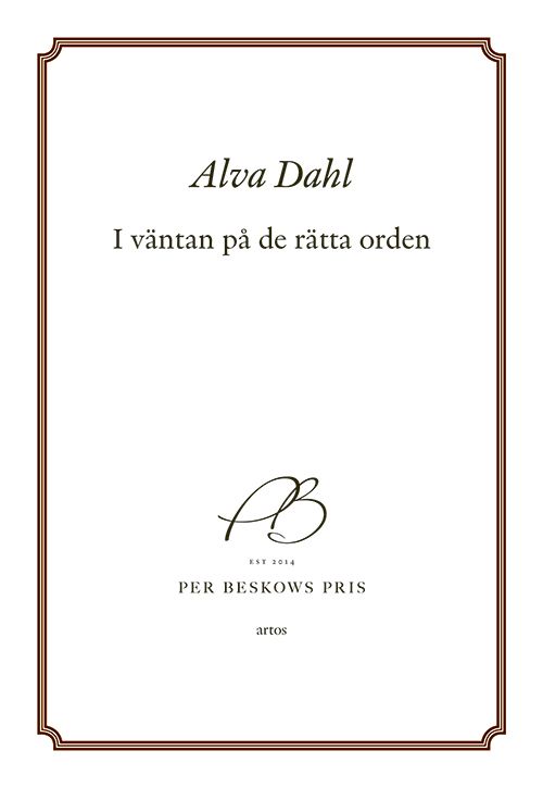 I väntan på de rätta orden