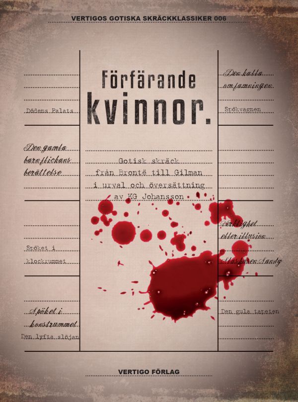 Förfärande kvinnor : gotisk skräck från Brontë till Gilman i urval och översättning av KG Johansson