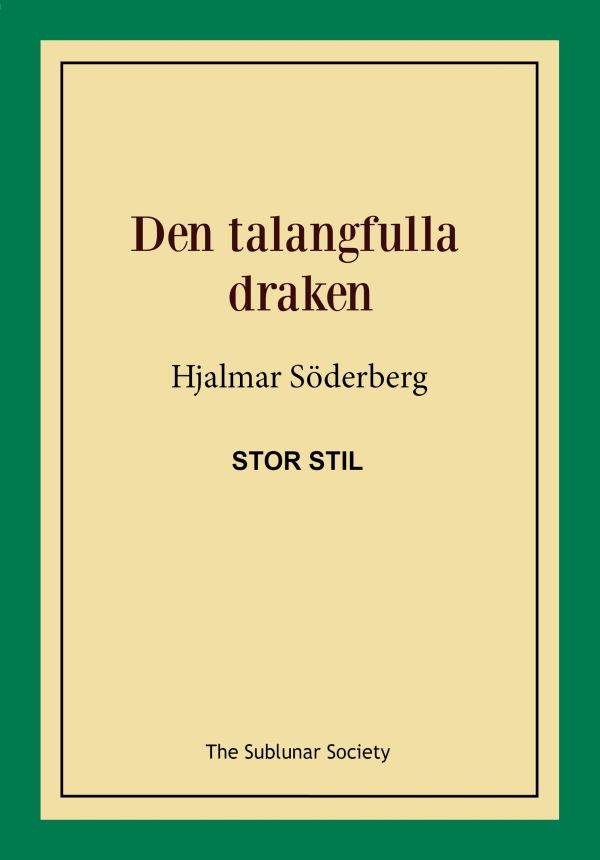 Den talangfulla draken (stor stil)