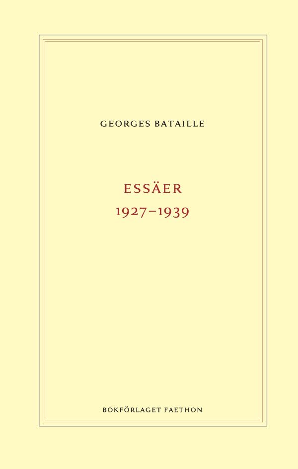 Essäer 1927-1939