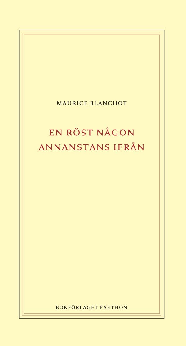 En röst någon annanstans ifrån