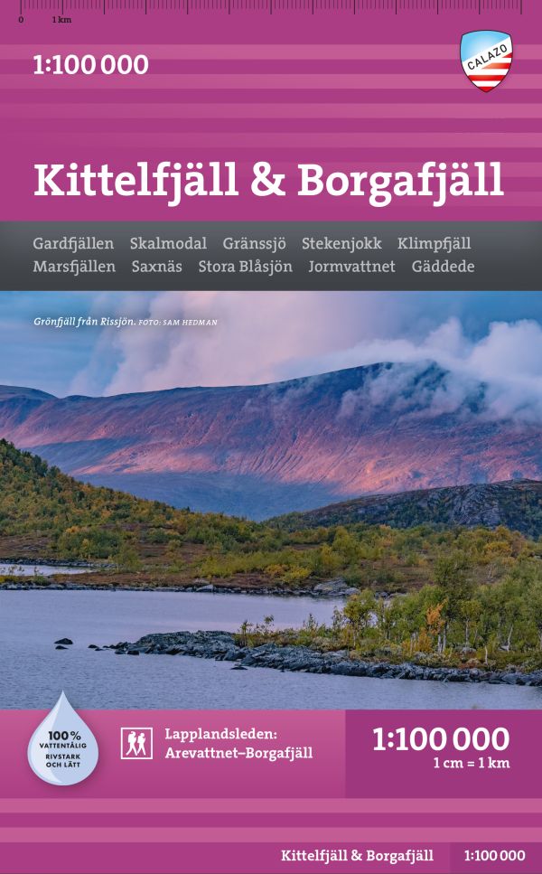 Kittelfjäll & Borgafjäll 1:100 000