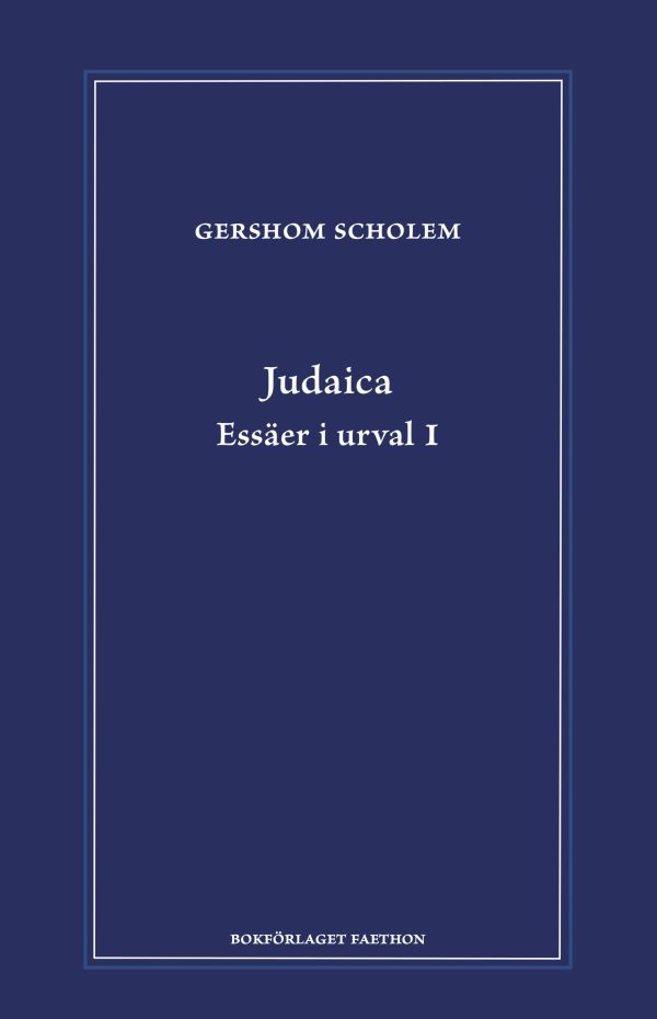 Judaica : essäer i urval 1