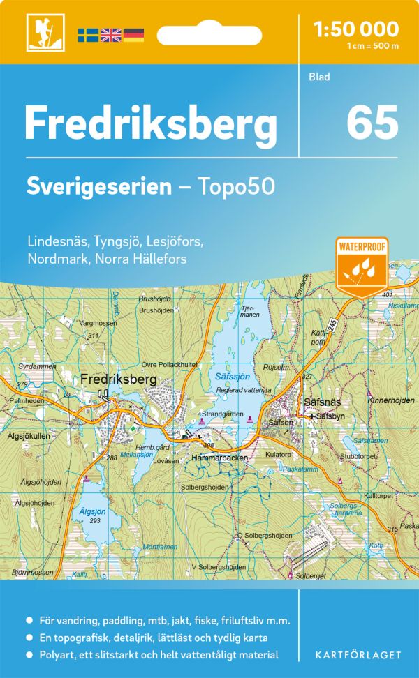 65 Fredriksberg Sverigeserien Topo50