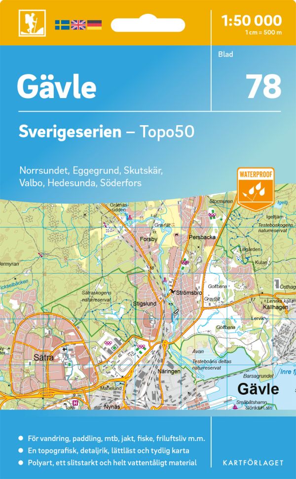 78 Gävle Sverigeserien Topo50