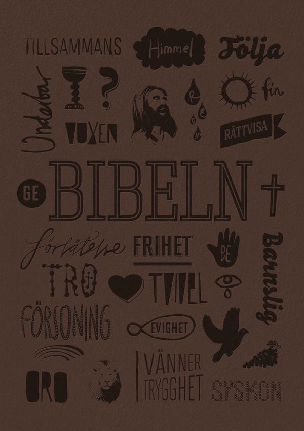 Svenska Folkbibeln 2015 (slimline, mörkbrun Konfirmandbibeln)