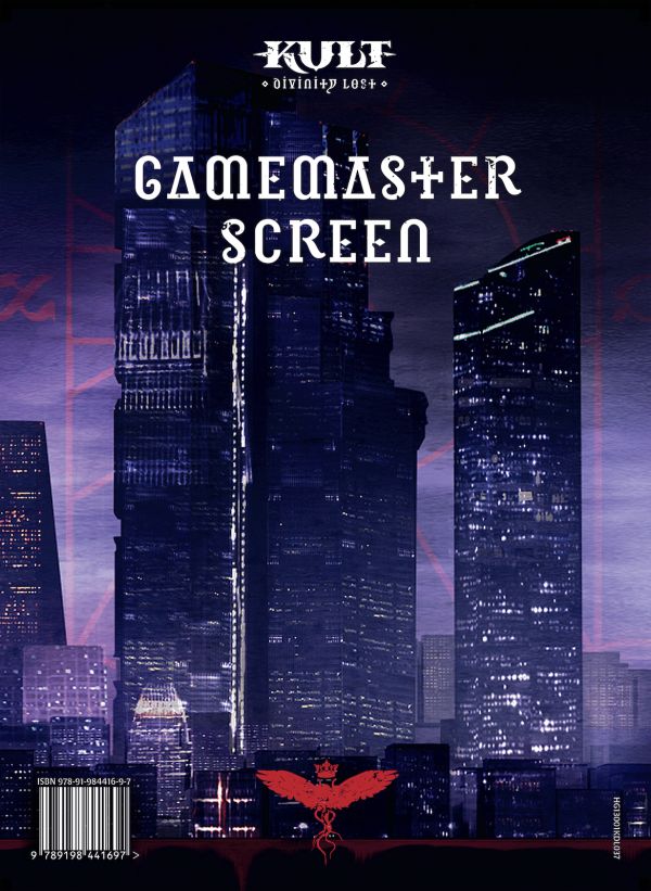 Gamemaster Screen for KULT: Divinity Lost