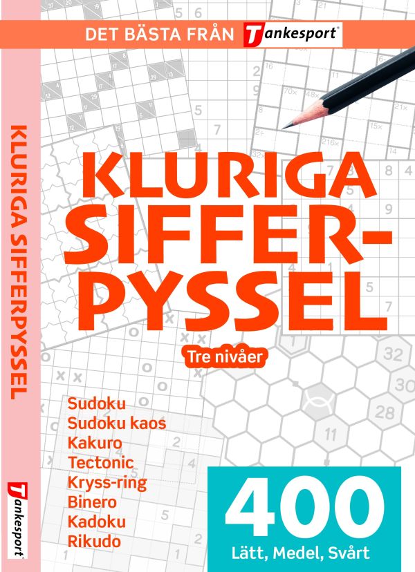 Kluriga Sifferpyssel. Lätt - medel - svårt